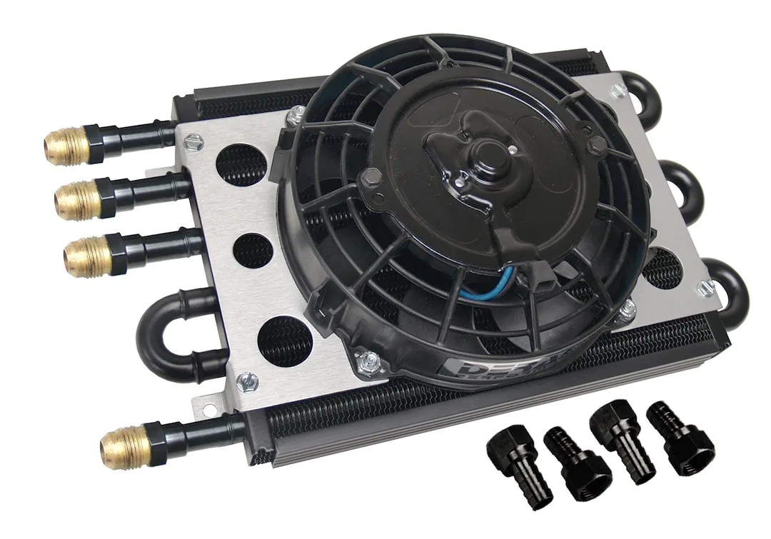 15230 – DERALE Fluid Cooler, For Engine Oil/ Transmission Fluid/ Power Steering Fluid/ Fuel 13-15/16 Inch Width X 7-5...